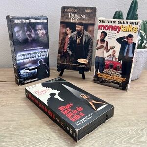 90s VHS Lot Training Day Money Talks Soundman Tina Turner Movie Bundle